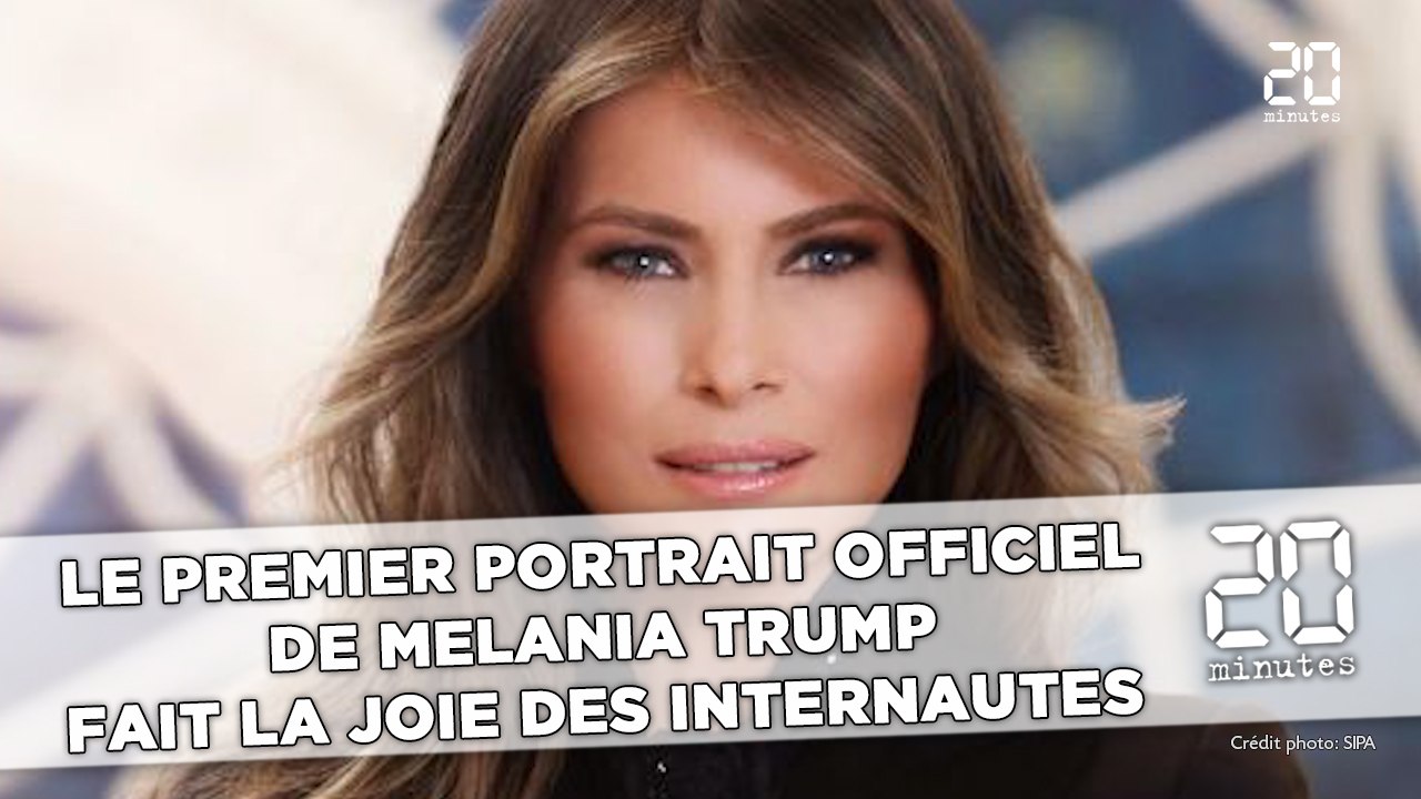 Le premier portrait officiel de Melania Trump fait la joie des internautes