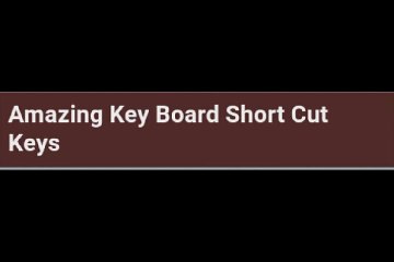 Computer important shortcuts in hindi Part-1