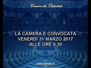 Roma - Camera - 17^ Legislatura - 771^ seduta (31.03.17)