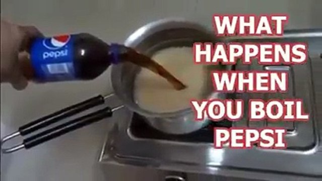 Watch what happens when you boil a pepsi