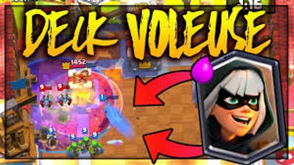 Clash royale deck cochon sorcier voleuse magnifique + combat ( gameplay bandit pig #2
