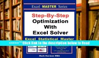 Download Step-By-Step Optimization with Excel Solver - The Excel Statistical Master PDF Popular
