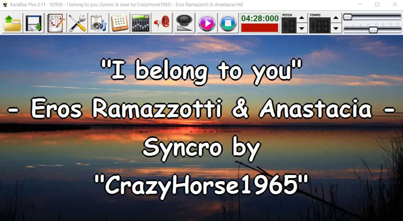 Eros Ramazzotti  Anastacia - I belong to you (Syncro by CrazyHorse1965) Karabox - Karaoke