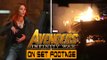 Avengers Infinity War ON SET FOOTAGE | Elizabeth Olsen Shooting Action Scene | Scarlet Witch