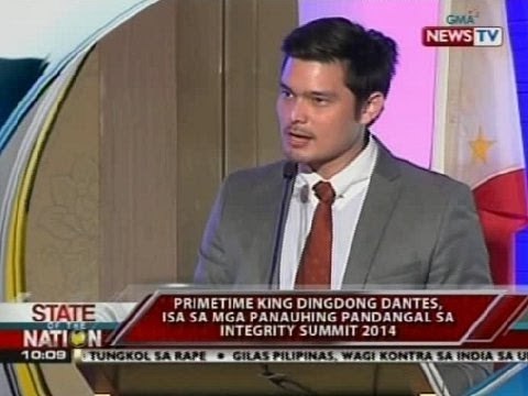 SONA: Dingdong Dantes, isa sa mga panauhing pandangal sa Integrity Summit 2014