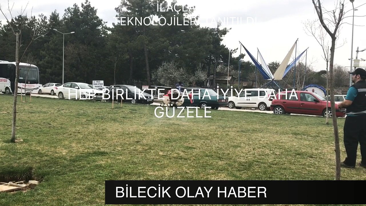 ilaçlama  droneler tanıtıldı