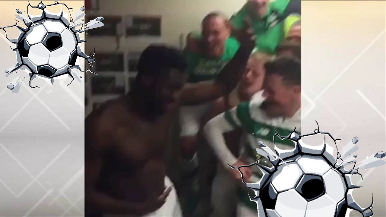 Enlouquecido Kolo Touré comanda festa de título do Celtic com direito a música exclusiva