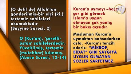 Kuran’ı haşa yetersiz görmek büyük bir fitnedir.
