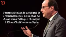 Attaque chimique en Syrie : Hollande accuse Bachar al-Assad