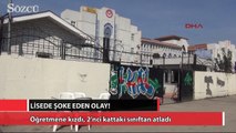 Öğretmene kızdı, 2’nci kattaki sınıftan atladı