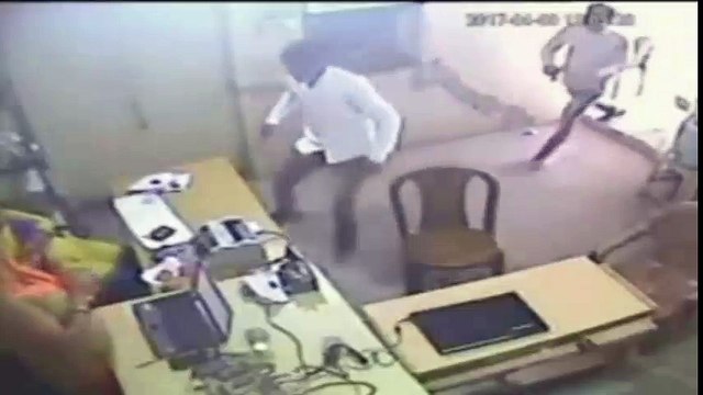 Video Clips CCTV Footages Two Women Fighting With Armed Man