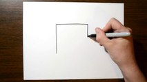 How to Draw 3D Hole on Paper for Kids - Very Easy Trick Art!-yT4xq