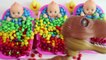 Learn Colors M&Ms Chocolate Baby Doll Bath Time nursery rhymes Finger Song For Children-JQbzdF7