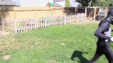 Spiderman Vs Venom - Real Life Superhero Battle _ Trampoline Fight-OiHXKf