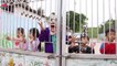Frozen Elsa & Spiderman  Go to School # Giant Balls, Ferris wheel Playground Police Superhero fun!-7JJVf1t7V