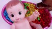Bad Baby Doll Crying Bath Time Learn Colors With m&m Nursery Rhymes Finger Song-BeISbS