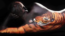 BODY PAINT - Stunning Art Illusions (Painting Animals)-INw07z
