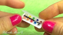 Miniature Watercolor Set DIY (actually works!) - Art Supplies - YolandaMeow♡--p0L3f