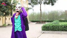 Frozen Elsa & Spiderman AT SCHOOL Learn Number! Prank Joker Maleficent Teacher! Superhero fun-P1GhVXg