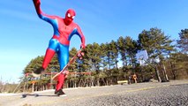 Spiderman vs Venom vs Werewolf! - Skateboarding Tricks - Superhero Battle Movie In Real Life