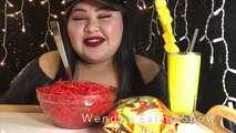 HOT CHEETOS SPAGHETTi _ MUKBANG @Wendy's Eating Show-2gj9