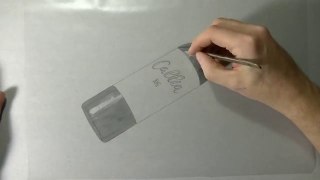 3D Art - Drawing of a Bottle of Callia-izeMm