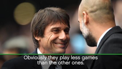 Chelsea have benefitted from fewer games - Guardiola