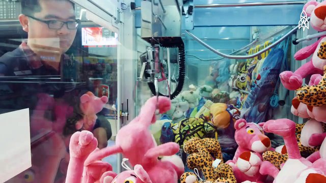 Le gars a gagné 15 000 peluches aux machines à pinces un véritable expert