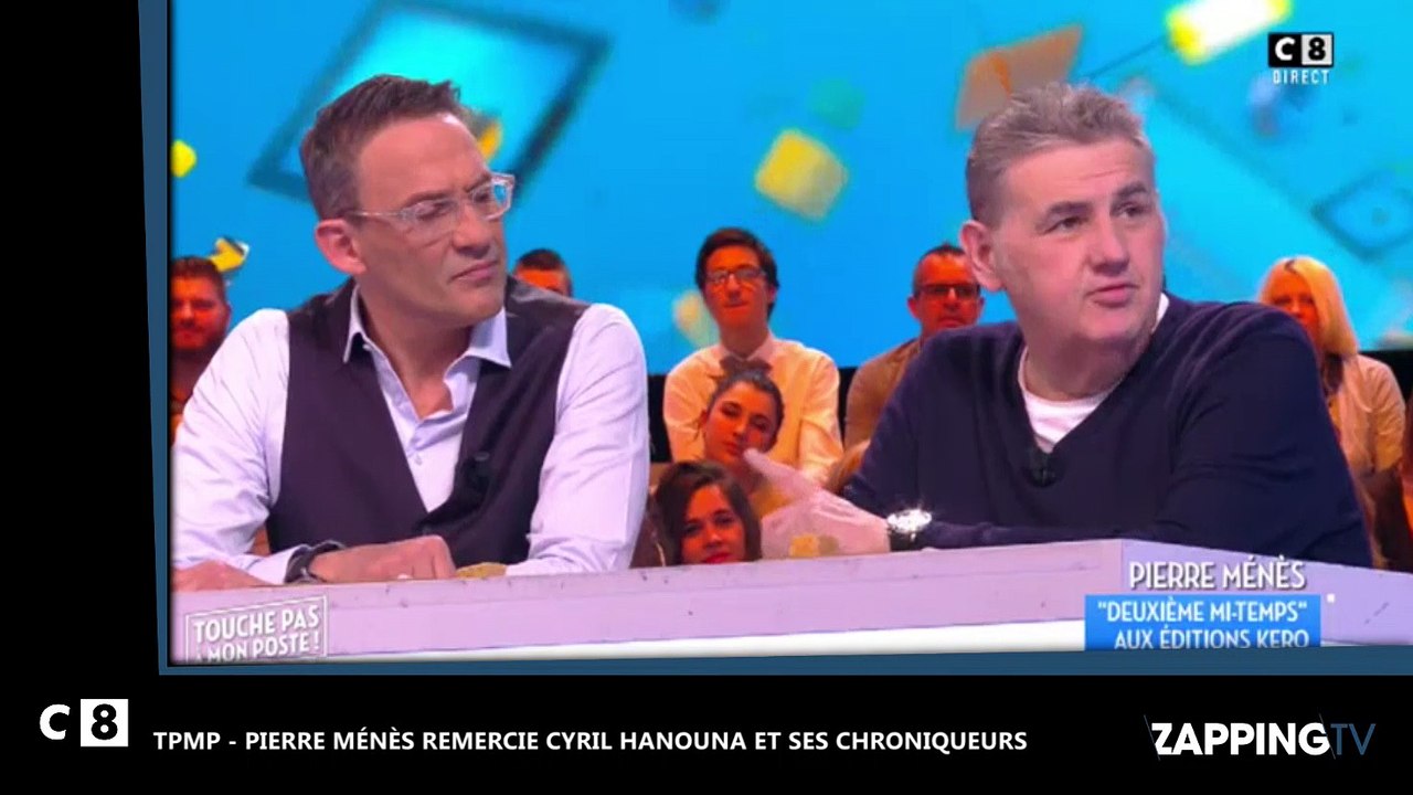TPMP - Pierre Ménès ému remercie Cyril Hanouna pour son soutien