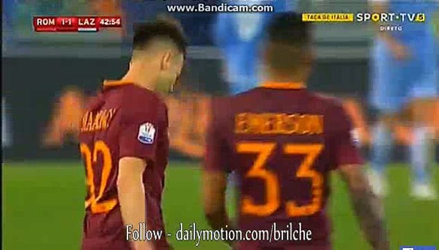 Stephan El Shaarawy Amazing GOAL | AS Roma 1-1 Lazio Coppa Italia 04.04.2017