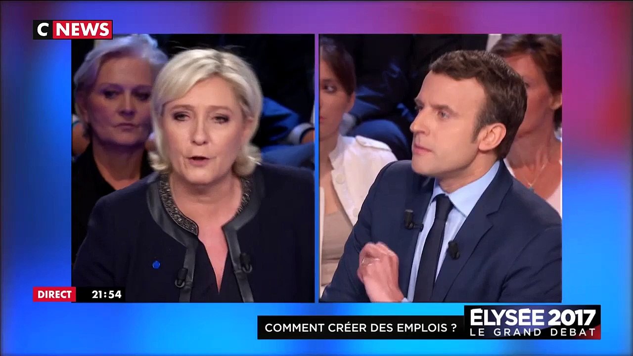 E. Macron à M. Le Pen "Vous ressortez les menso...