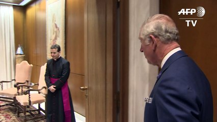 Príncipe Charles é recebido pelo papa