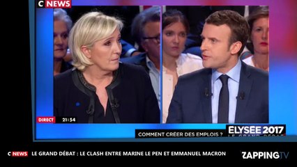 Le Grand Débat : le clash entre Marine Lepen et Emmanuel Macron (vidéo)