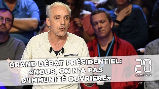 Grand débat présidentiel: Poutou à Fillon et Le Pen, «Nous, on n'a pas d'immunité ouvrière»