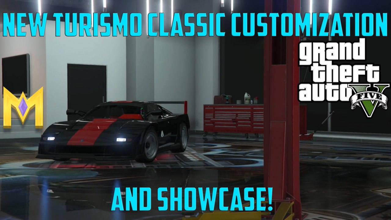 GTA 5 ONLINE - TURISMO CLASSIC *NEW* SPORTS CAR SHOWCASE! - FERARRI F40 REMAKE! (GTA 5 DLC)