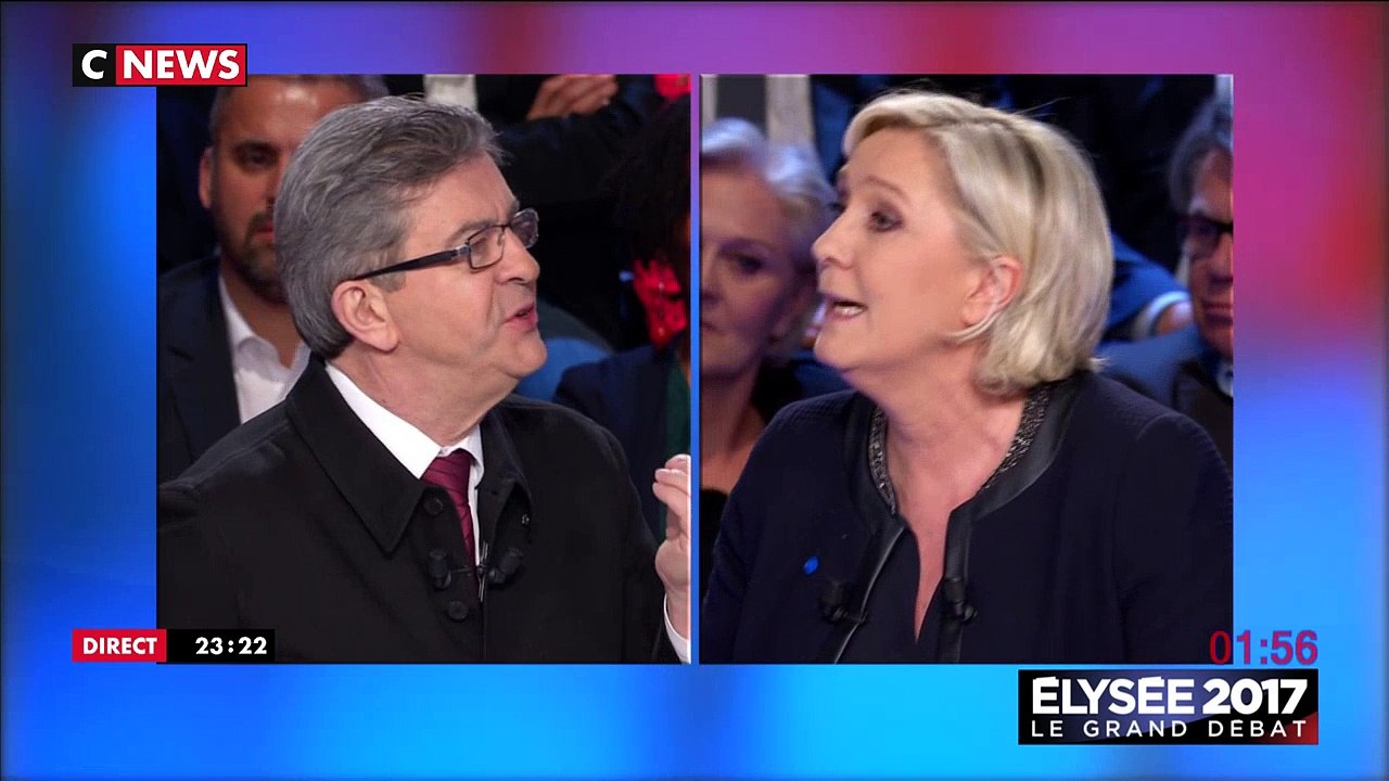 Clash entre Jean-Luc Melenchon et Marine Le Pen au sujet des crèches