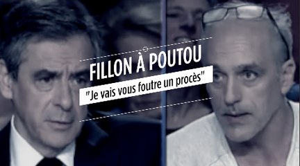 Fillon à Poutou : "Je vais vous foutre un procès"