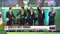 Ahn Cheol-soo picked as People's Party's presidential nominee