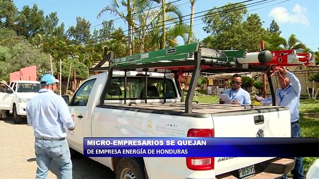 Microempresarios se quejan de empresa energia de Honduras