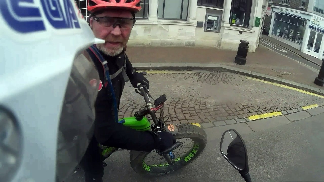 Cyclist Steals Biker's Keys and Instantly Regrets It