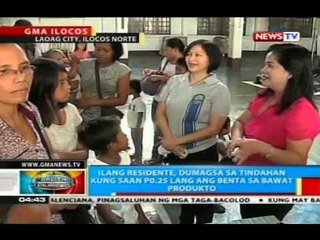 BP: Ilang residente, dumagsa sa tindahan kung saan P0.25 lang ang benta sa bawat produkto