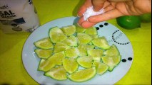 Put a lemon with salt on a plate, and watch what happens !!