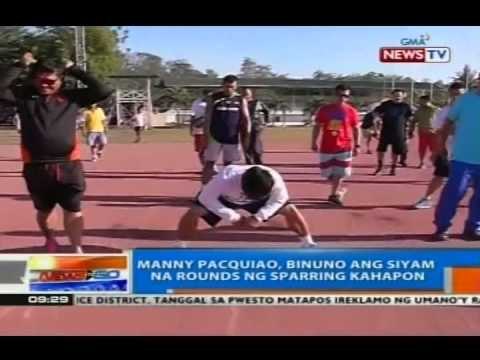NTG: Pacquiao, binuno ang 9 na rounds ng sparring kahapon