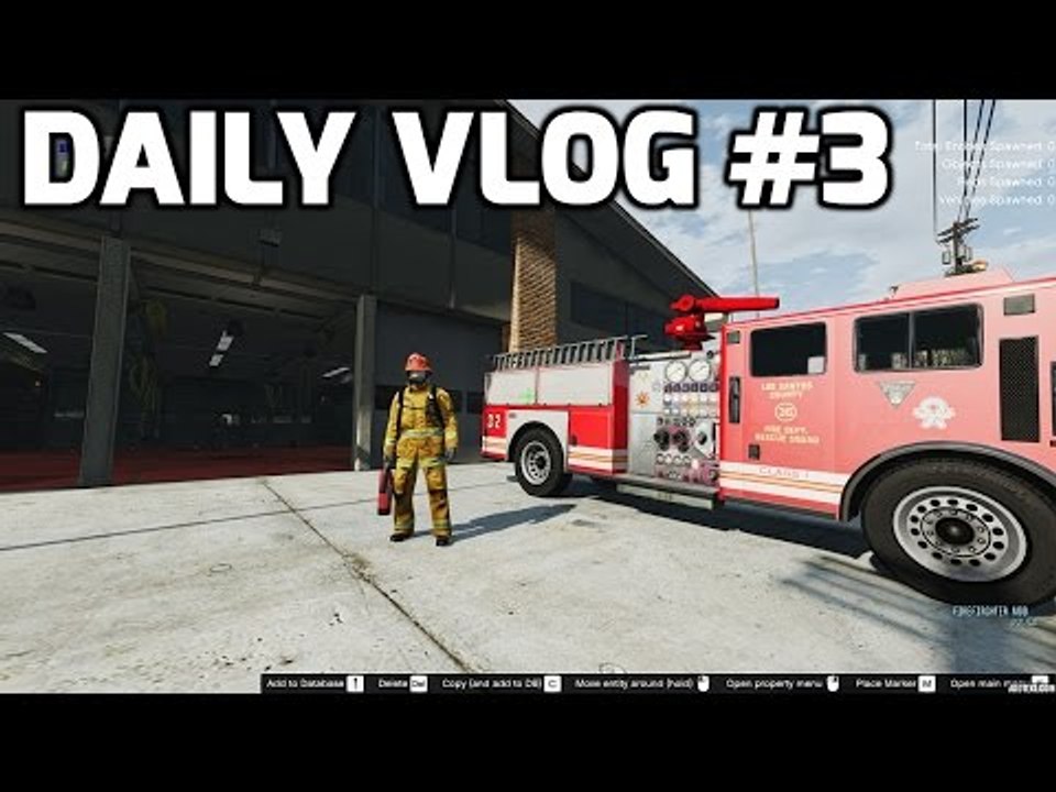 GTA5 MODS Daily Vlog #3 Làm Lính Cứu Hỏa Đi Chữa Cháy Gặp Gangster - Firefighter Mod