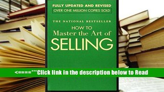 How to Master the Art of Selling [PDF] Best Download