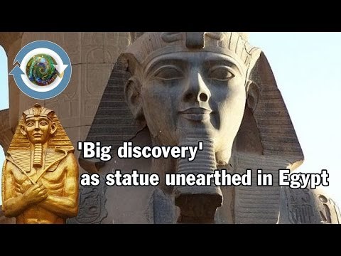 'Big discovery' as statue unearthed in Egypt