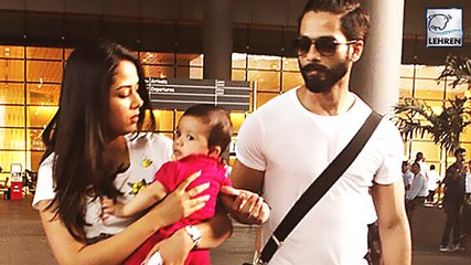Shahid & Mira Spotted With Misha Without Covering Her