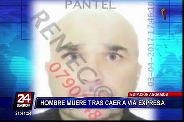 Vía Expresa: hombre muere luego de sufrir aparatosa caída