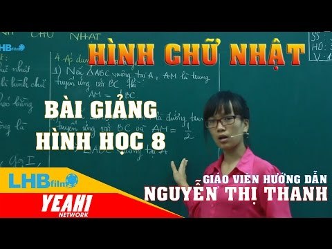 Giải bài tập toán 8 | Bài giảng hình học 8 | hình chữ nhật - LHB online
