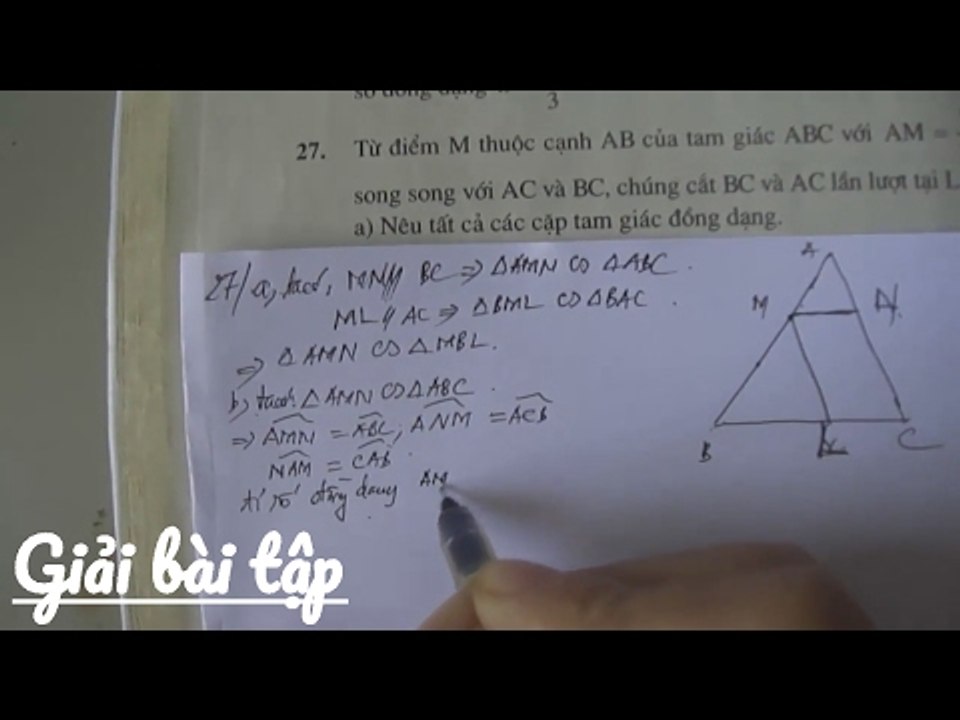 Toán học lớp 8 - Bài 4 - Khái niệm hai tam giác đồng dạng